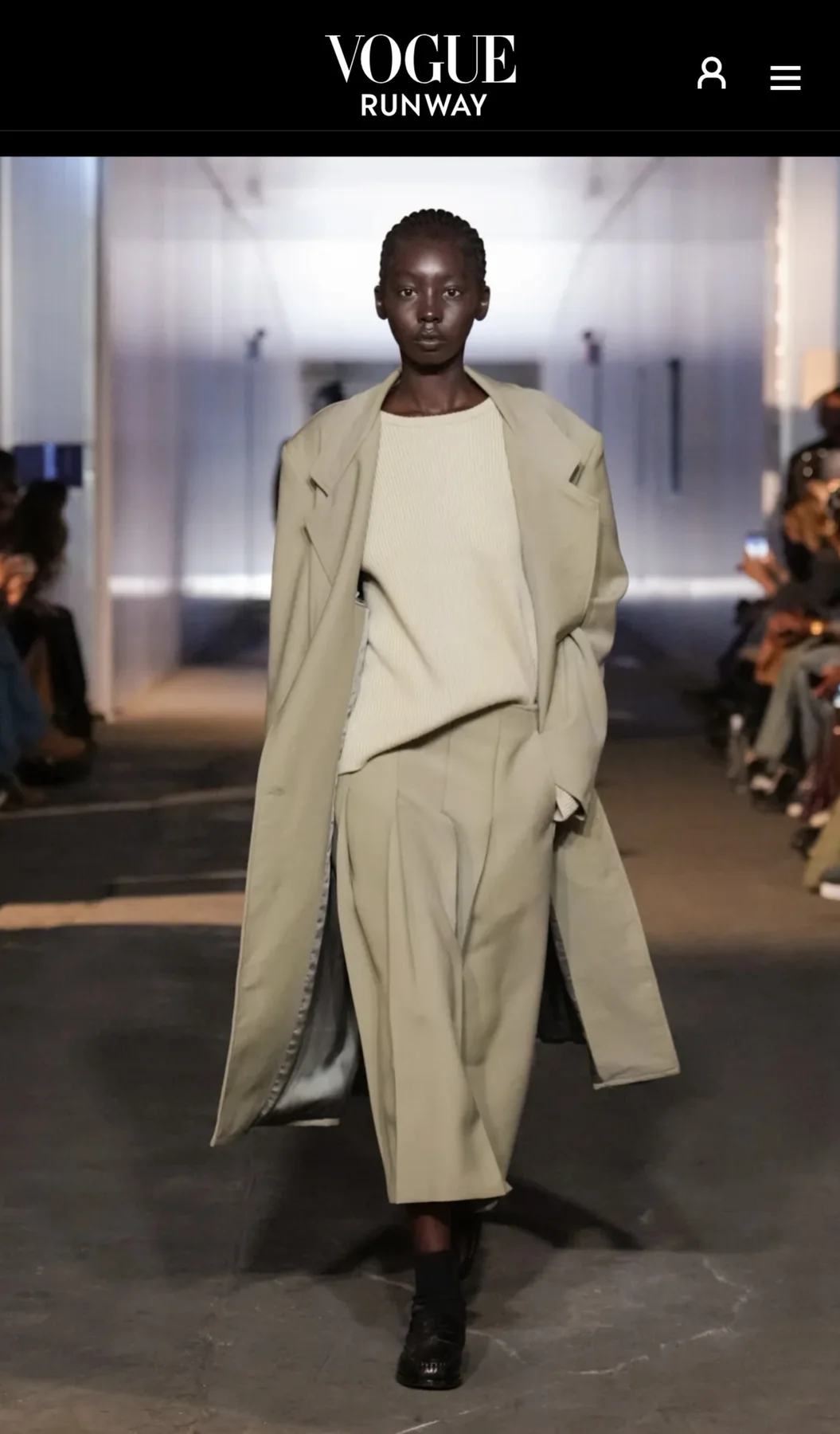Modelo en pasarela